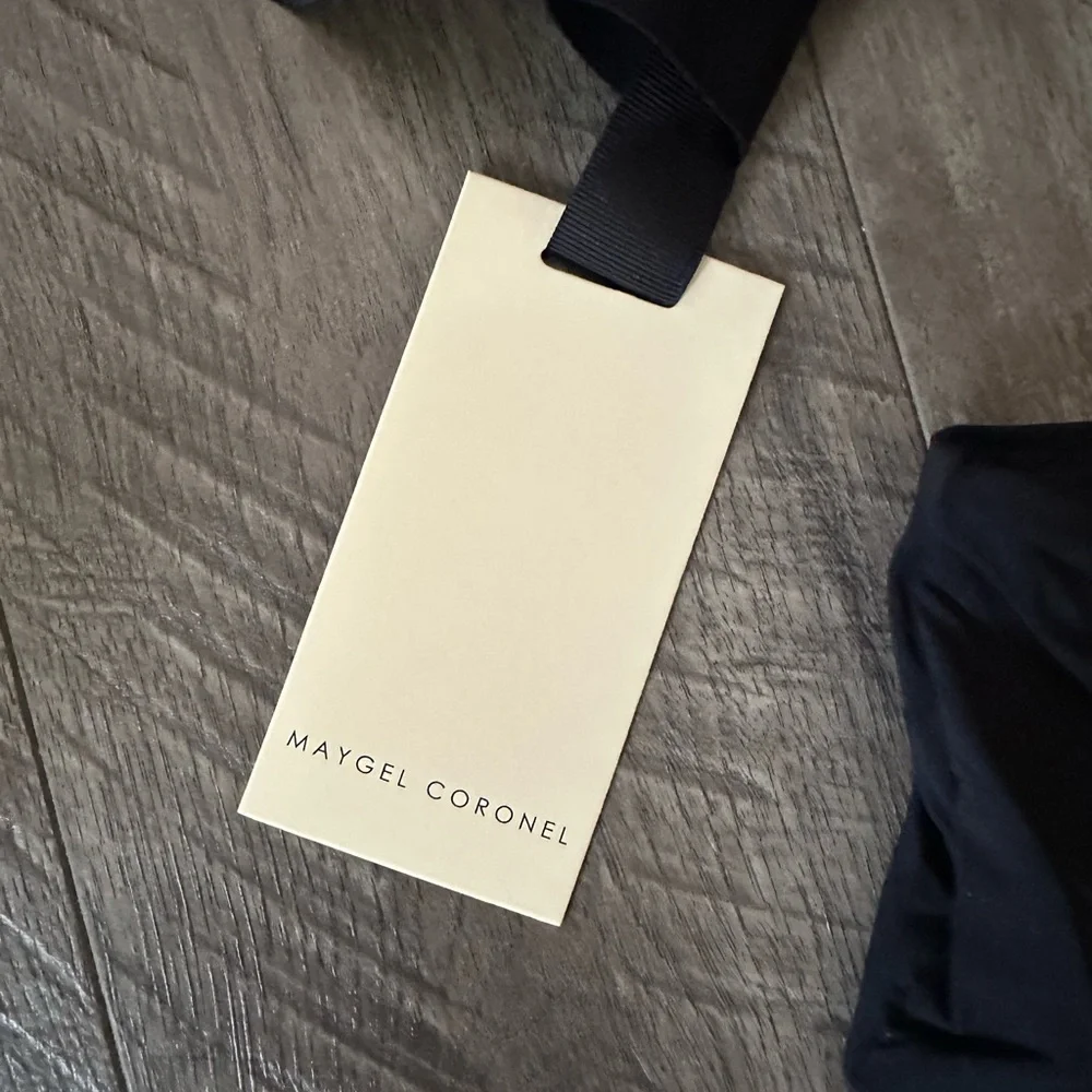 NWT Maygel Coronel Mila Two Piece Black OS